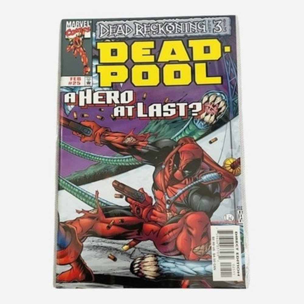 Marvel Comics Deadpool #25 Dead Reckoning Part 3 Feb 1998 Direct Edition NM Rare
